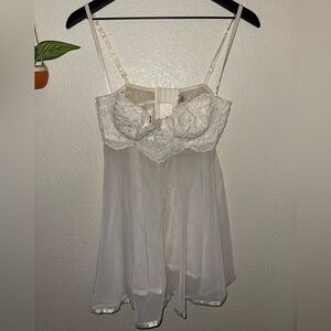 Vintage victoria secret beaded lace baby doll